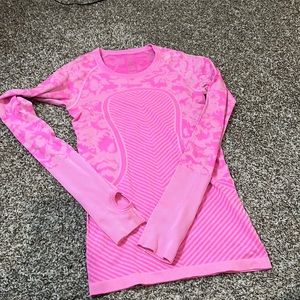 Lululemon pink long sleeve